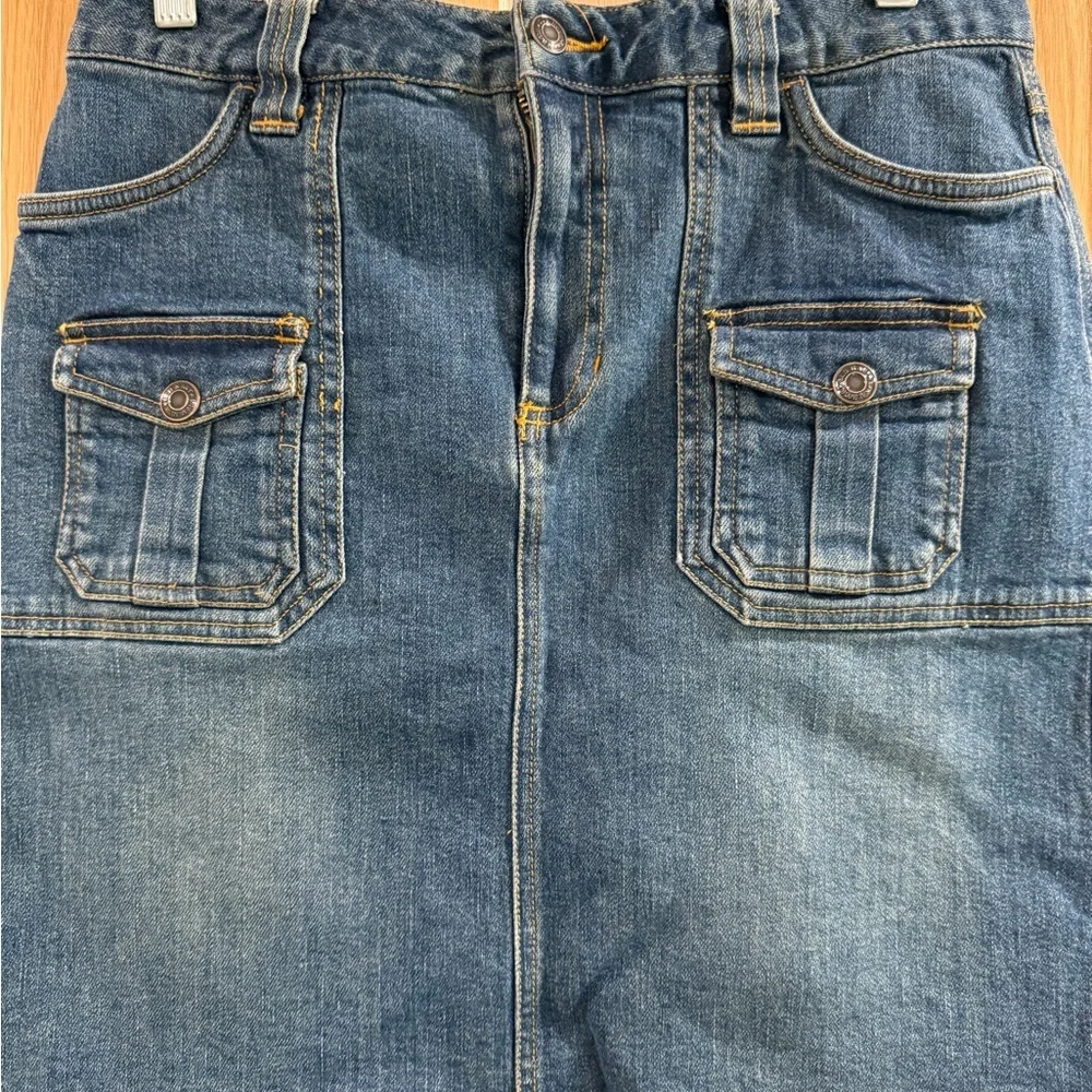 Old Navy Vintage Y2K Blue Denim Versatile Mini Skirt